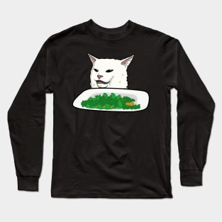 Smudge Table Cat Long Sleeve T-Shirt